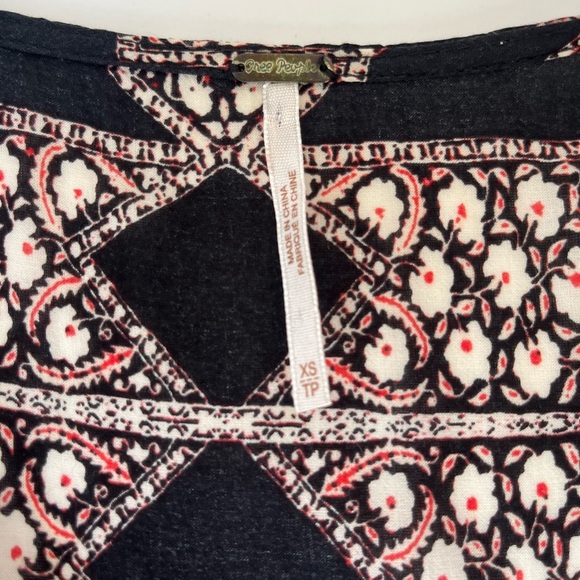 Free People Hayden Floral Lace Valley Printed Swing Dress Bell Sleeve - Picture 4 of 11